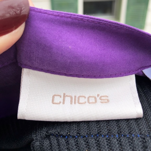 Chico’s Button Long Sleeve Purple Modal Shirt - Picture 4 of 5